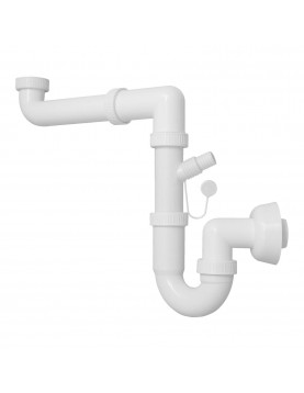 SIFON COMPACT "U" 1"1/2, FĂRĂ VENTIL, Ø40